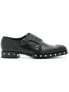Ermanno Scervino Studded Monk Shoes - Black