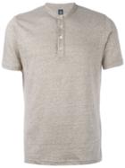Eleventy Buttoned T-shirt, Men's, Size: Xxl, Nude/neutrals, Linen/flax/cotton