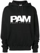 Pam Perks And Mini Logo Print Jog Hoodie - Black