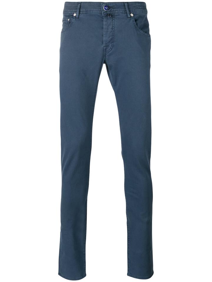 Jacob Cohen Slim-fit Jeans, Men's, Size: 36, Blue, Cotton/lyocell/spandex/elastane