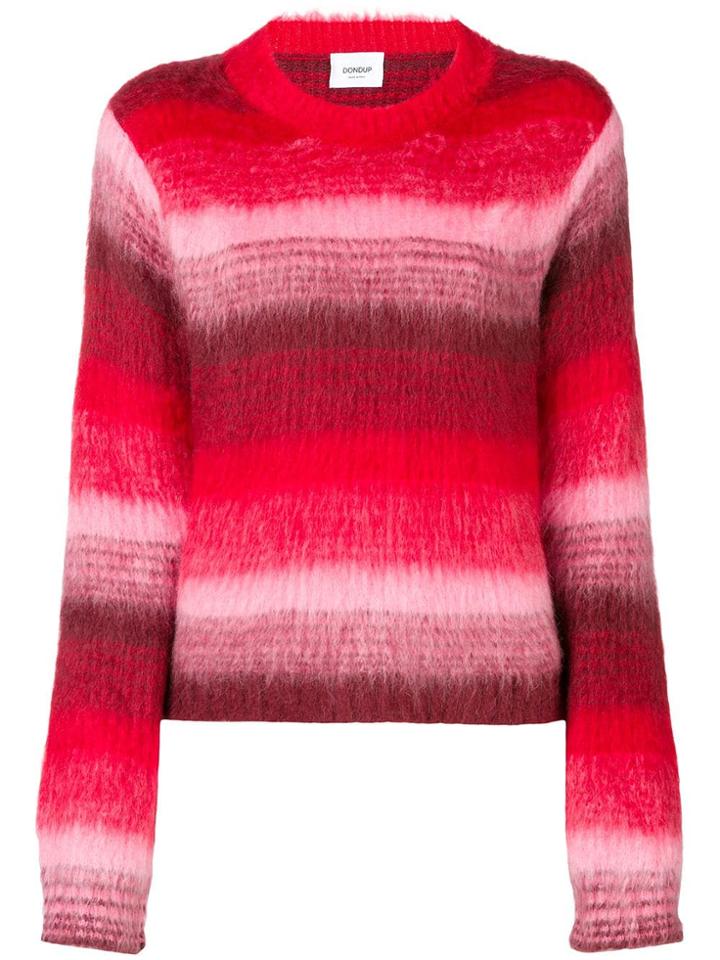 Dondup Striped Knit Jumper - Red