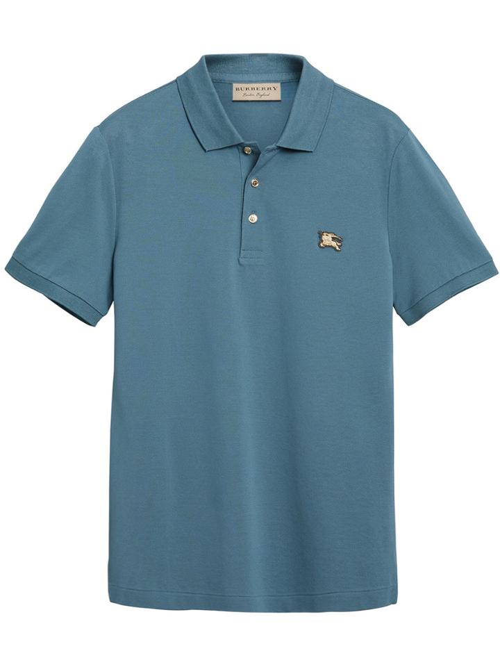 Burberry Slim-fit Polo Shirt - Blue