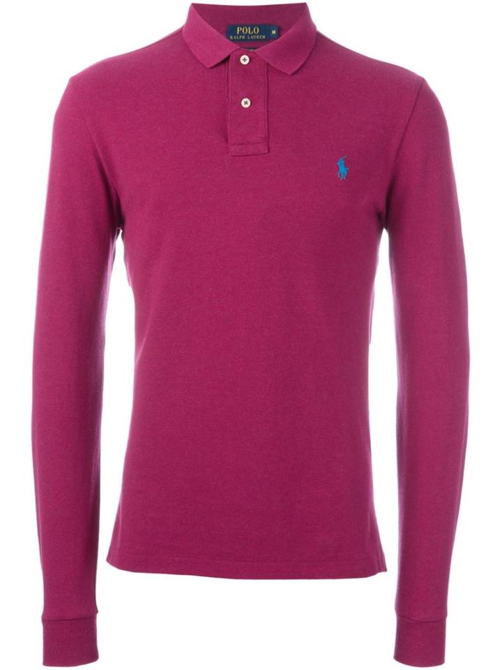 Polo Ralph Lauren Embroidered Logo Polo Shirt, Men's, Size: Xxl, Pink/purple, Cotton