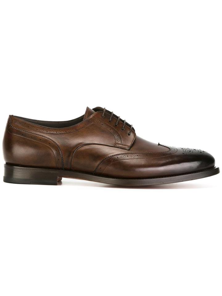 Santoni Classic Brogues - Brown