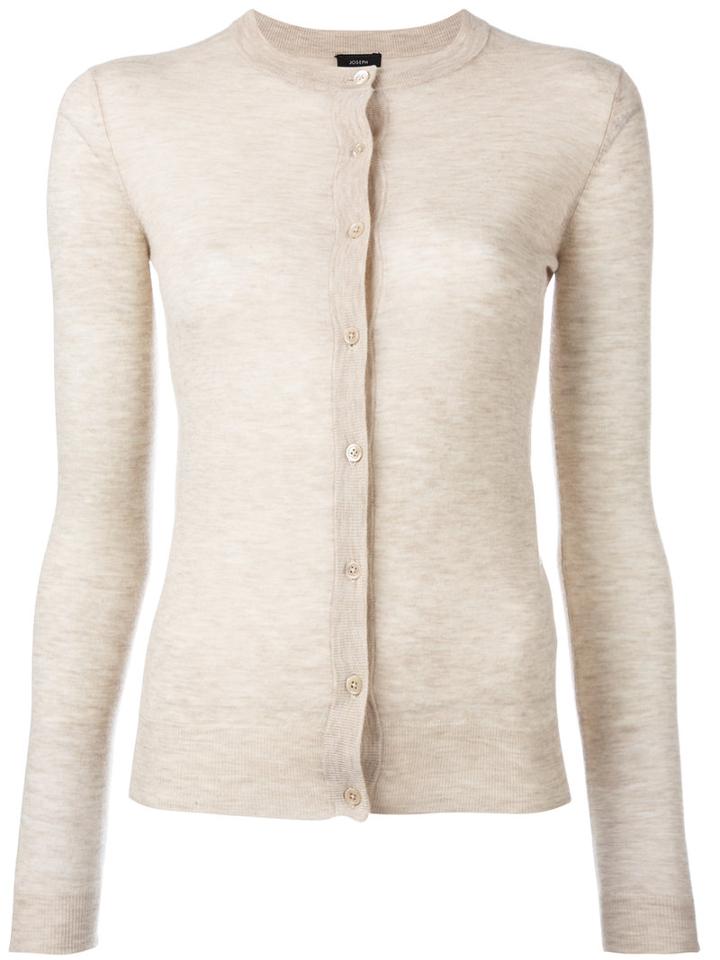 Joseph Button Up Cardigan, Women's, Size: Small, Nude/neutrals, Cashmere