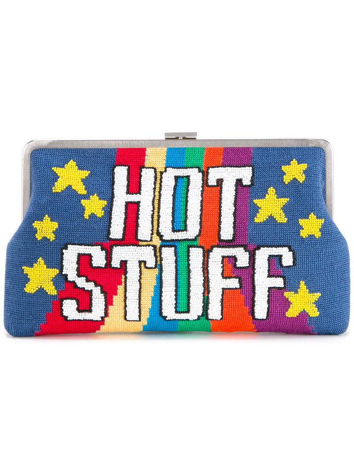 Sarah's Bag Hot Stuff Clutch, Women's, Cotton/polyester/pvc