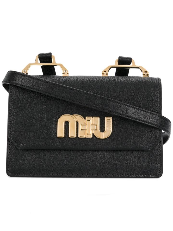 Miu Miu My Miu Crossbody Bag - Black