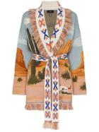 Alanui Canyon Sunrise Cashmere Belted Cardigan - Multicoloured