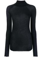Humanoid Roll Neck Long Sleeve Top - Blue