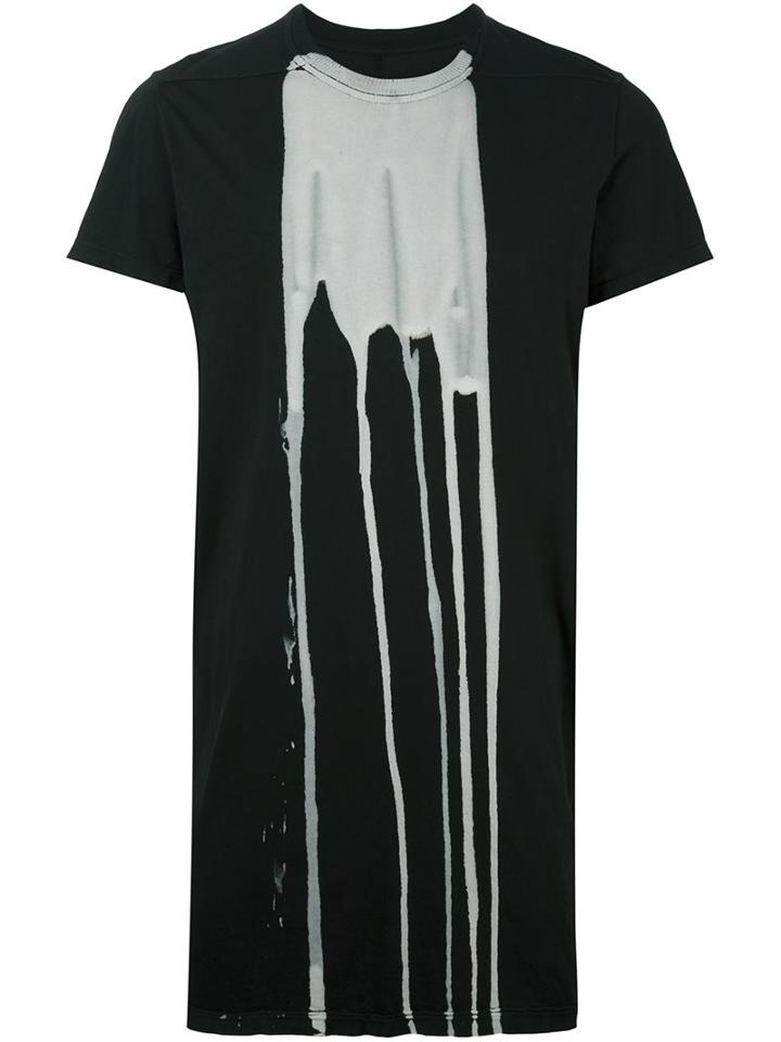 Rick Owens Drkshdw Ink Spill Print T-shirt
