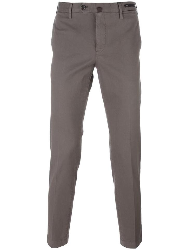 Pt01 Classic Chinos, Men's, Size: 46, Brown, Cotton/spandex/elastane