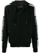 Dolce & Gabbana Logo Sleeve Hoodie - Black