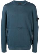 Stone Island Shadow Project Zipped Pocket Sweater - Blue
