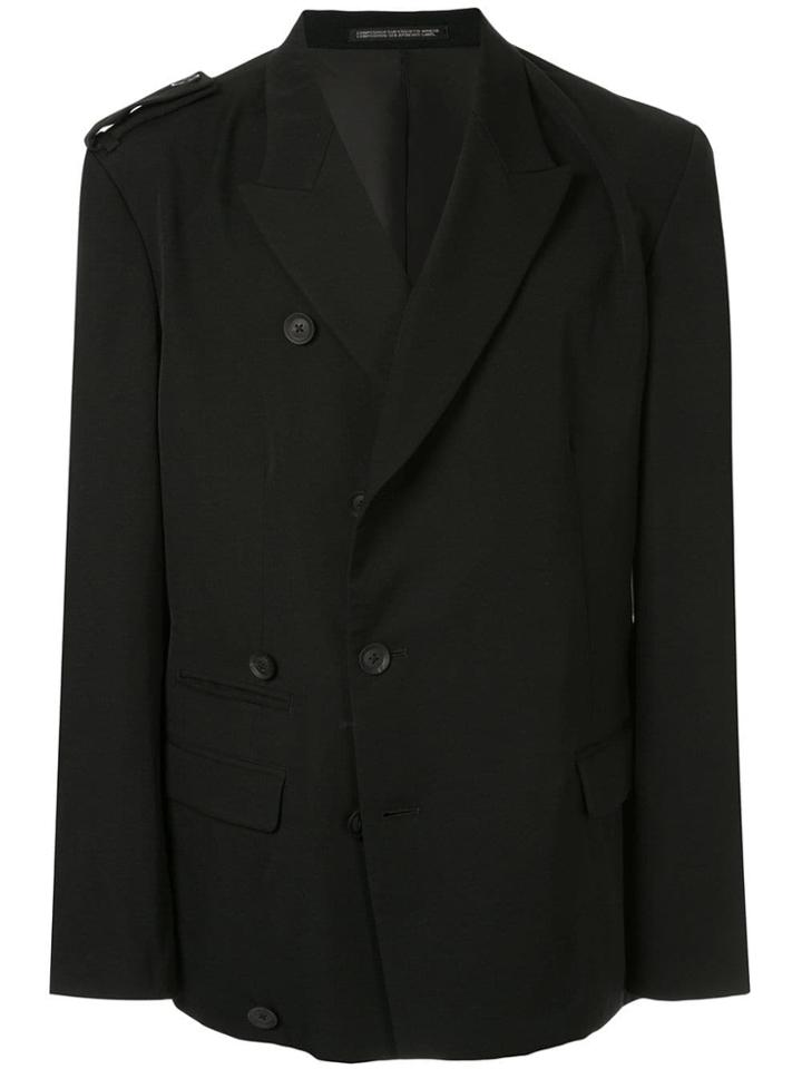 Yohji Yamamoto Shoulder Tab Jacket - Black