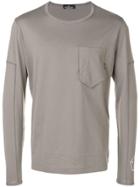 Stone Island Shadow Project Printed Long Sleeved T-shirt - Grey