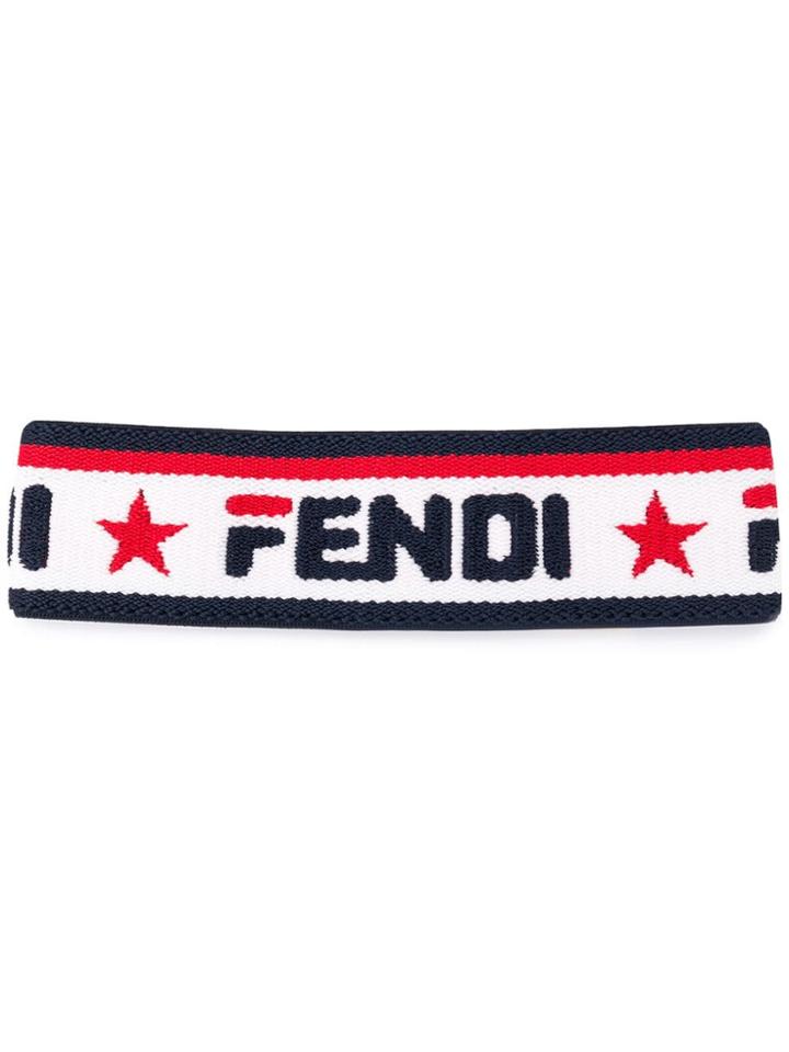 Fendi Logo Headband - Blue