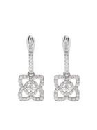 De Beers 18kt White Gold Enchanted Lotus Sleeper Diamond Earrings -