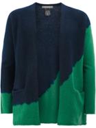 Suzusan Two Tone Cardigan - Blue