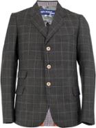 Junya Watanabe Man Checked Blazer - Grey