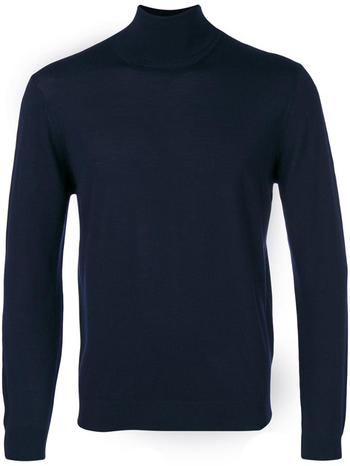 Fashion Clinic Timeless Roll-neck Jumper - Blue