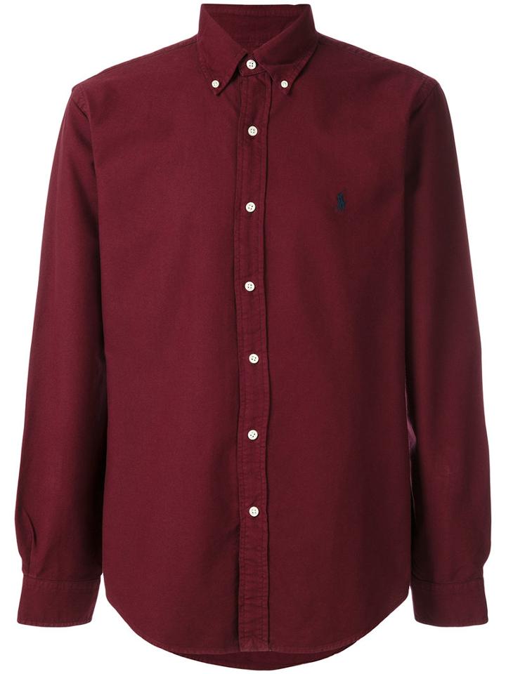 Polo Ralph Lauren - Logo Embroidered Shirt - Men - Cotton - M, Red, Cotton