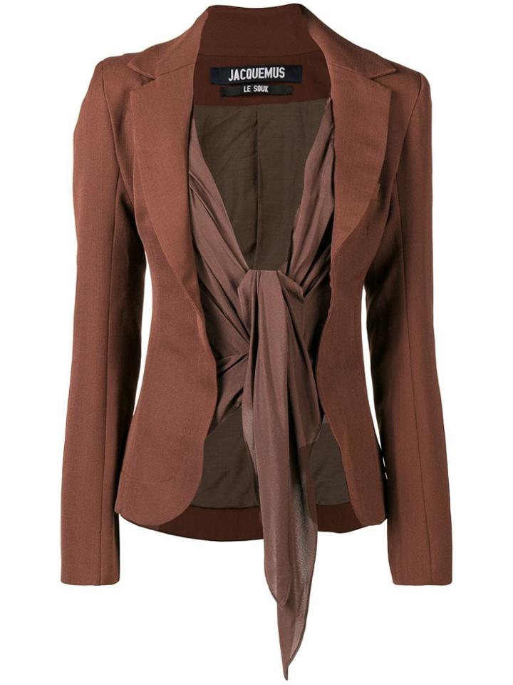 Jacquemus Layered Blazer - Brown