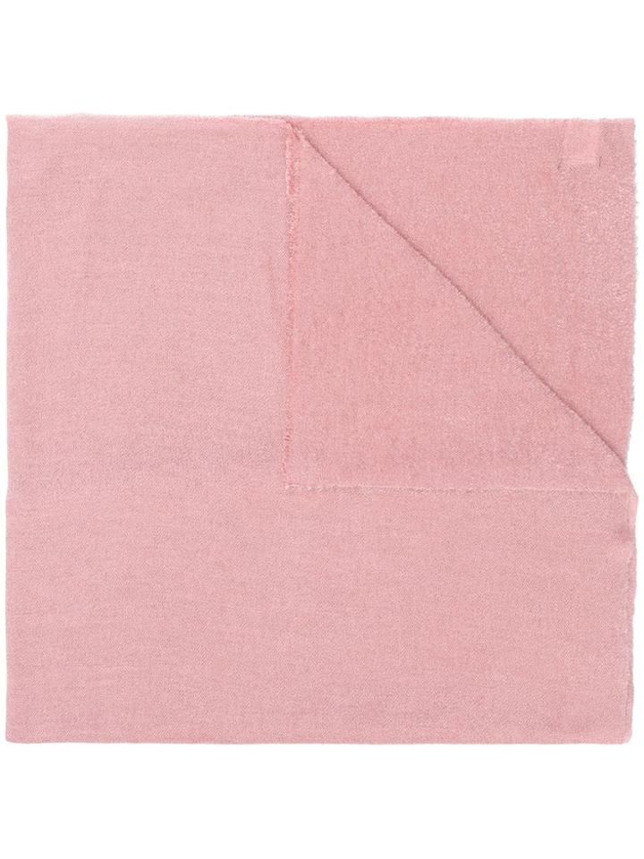 Faliero Sarti Classic Plain Scarf - Pink