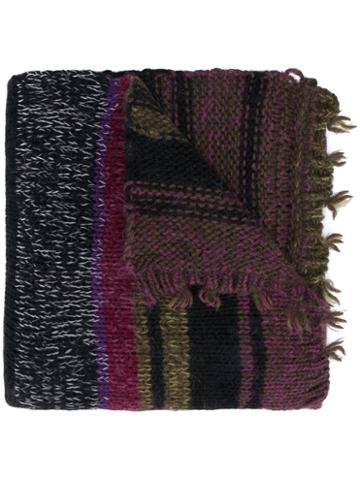 Etro Striped Chunky Knit Scarf