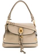 Chloé Owen Flap Tote Bag - Grey