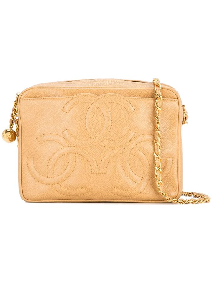 Chanel Vintage Triple Cc Chain Shoulder Bag - Neutrals