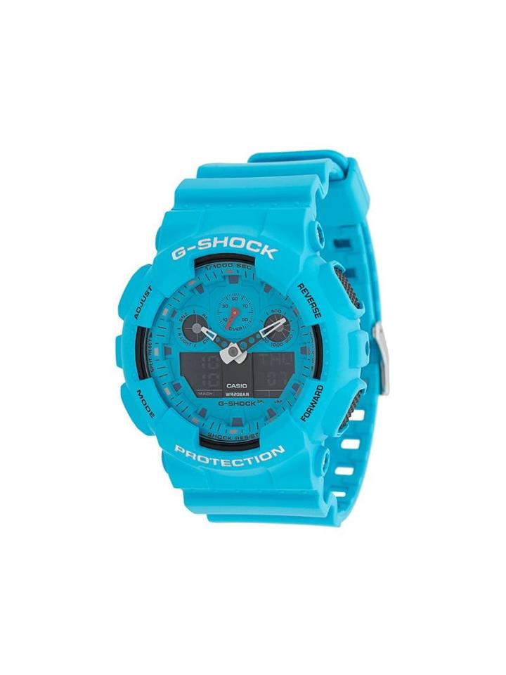 G-shock Ga-100rs-2aer Hot Rock Sound Series Watch - Blue