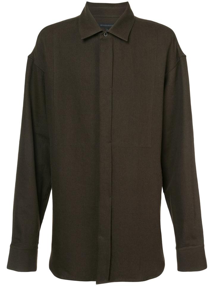 Ann Demeulemeester Stitch Detail Shirt - Green