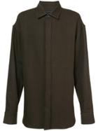 Ann Demeulemeester Stitch Detail Shirt - Green