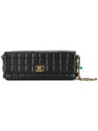 Chanel Vintage Chocolate Bar Shoulder Bag - Black