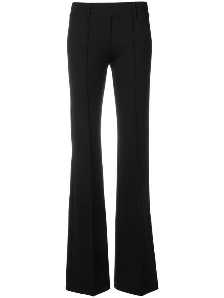 Plein Sud Flared Stretch Trousers - Black