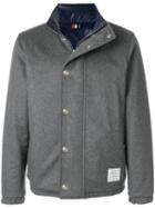 Thom Browne 4-bar Reversible Cashmere Jacket - Grey