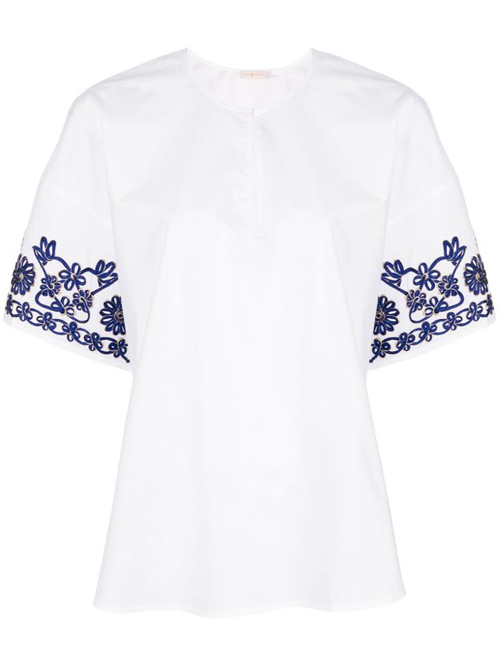 Tory Burch Floral Pattern Blouse - White