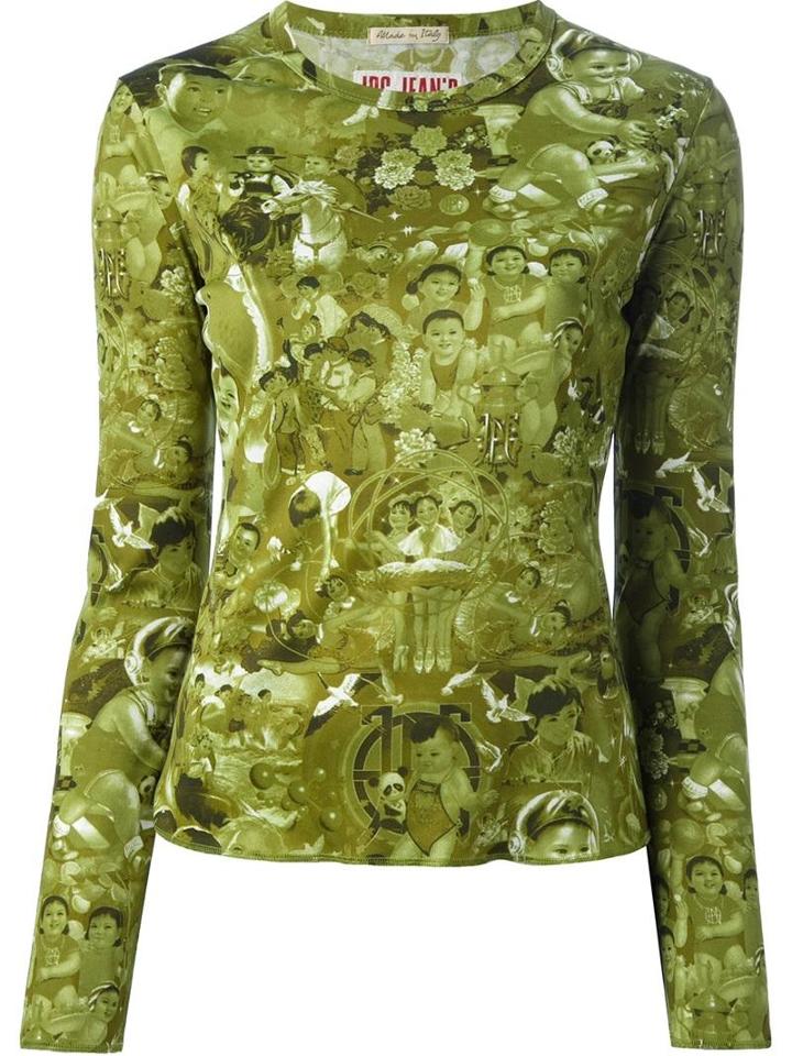 Jean Paul Gaultier Vintage Babies Print Top