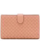 Bottega Veneta Blush Intrecciato Nappa Mini Wallet - Nude & Neutrals