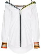 Mary Katrantzou Dante Embellished Cuff Shirt - White
