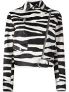 Isabel Marant - Zebra Print Jacket - Women - Calf Leather/acetate/viscose - 42, Black, Calf Leather/acetate/viscose