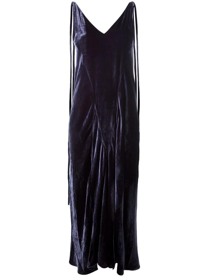 Attico 'marisa' Dress, Women's, Size: 3, Blue, Viscose/silk