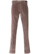 Pt01 Pleated Corduroy Trousers - Brown