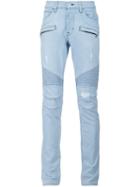 Hudson Slim Fit Distressed Jeans, Men's, Size: 36, Blue, Cotton
