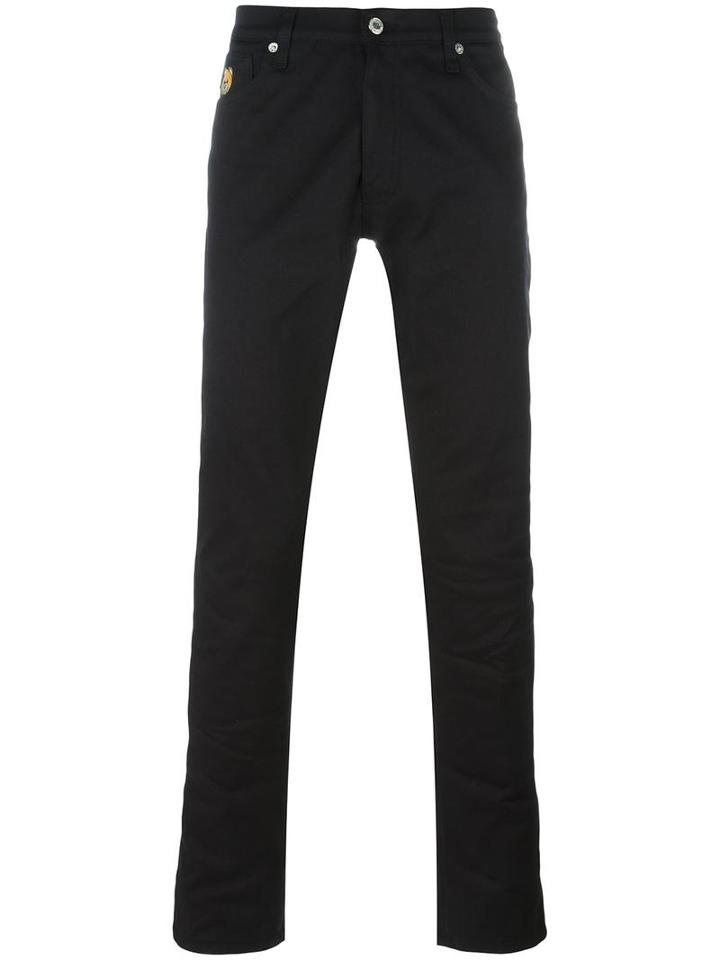 Moschino Bear Patch Jeans, Men's, Size: 50, Black, Cotton/other Fibers