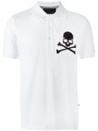 Philipp Plein 'extreme' Polo Shirt, Men's, Size: Medium, White, Cotton