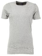 Mihara Yasuhiro Distressed T-shirt, Men's, Size: 52, Grey, Cotton