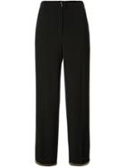 Chanel Vintage Wide Leg Crepe Trousers - Black