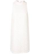 Amsale Floral Lace Mini Dress - White