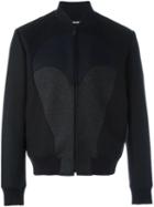 Kenzo Panelled Bomber Jacket, Men's, Size: Xl, Black, Cotton/polyamide/acetate/wool